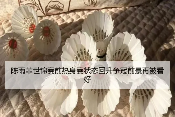 陈雨菲世锦赛前热身赛状态回升争冠前景再被看好
